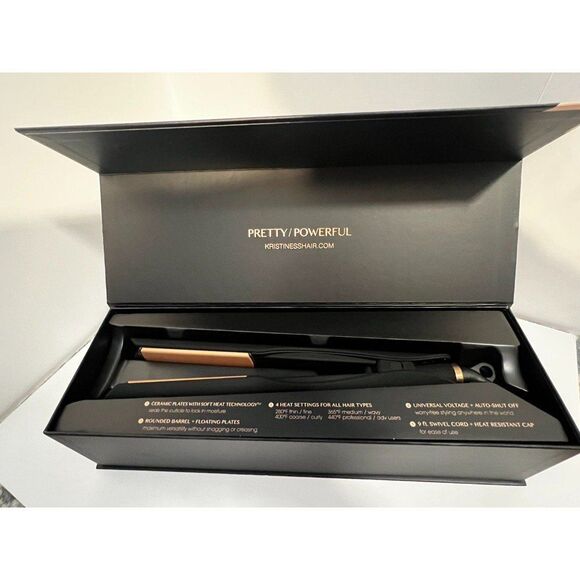 Kristin Ess 3-In-One Ceramic Flat Iron - Straightens, Waves & Curls - 1 1/4" NEW - Picture 4 of 6